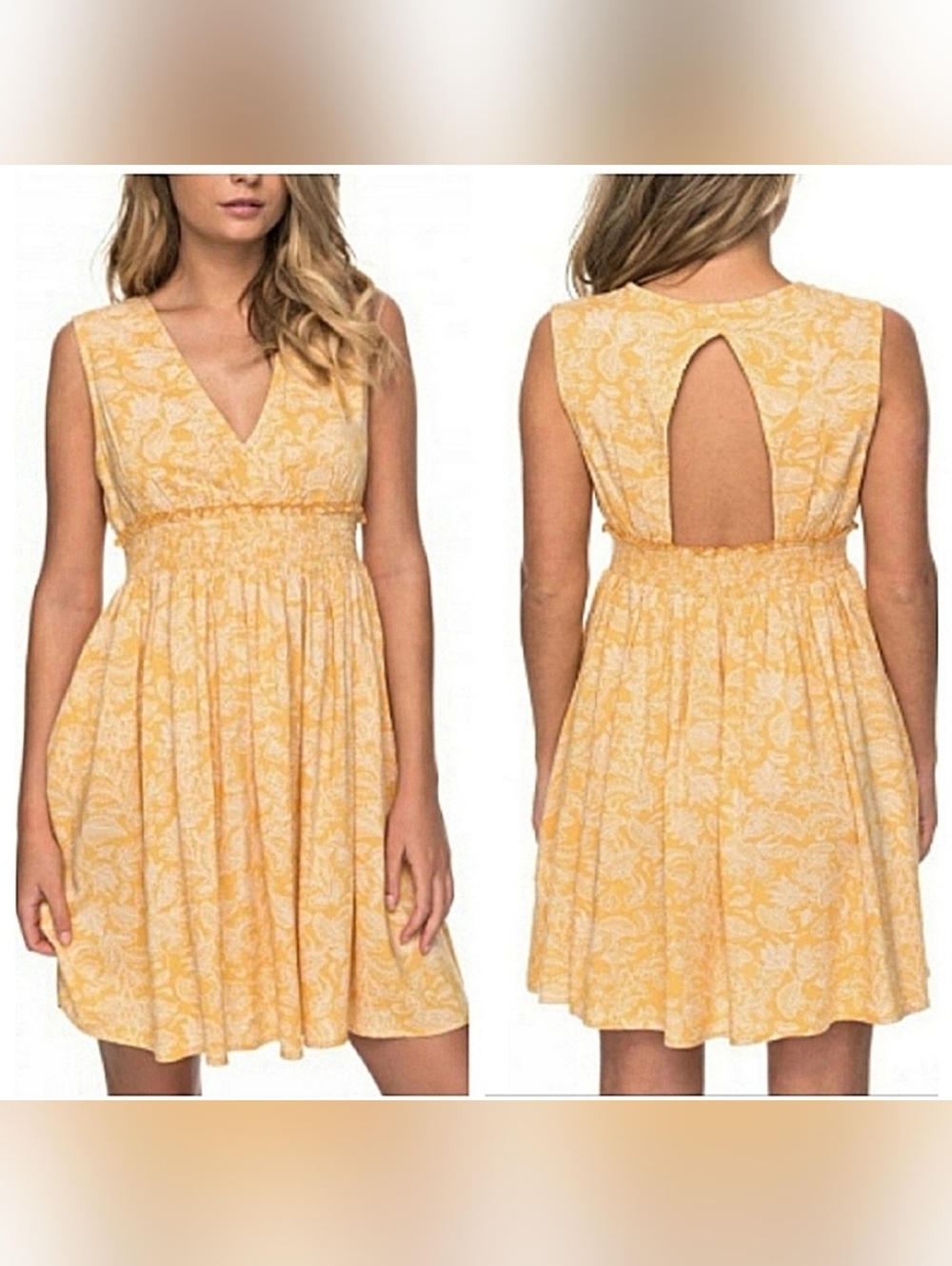 NWT Roxy Angelic Grace Printed Dress Sz M